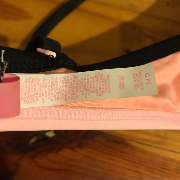Victoria’s Secret Coral Pink Bikini, EUC, L/34D - Picture 10 of 12